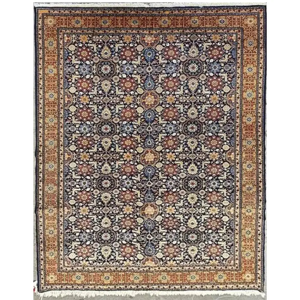 One Of The Kind Persian Tabriz Rug 6'7" x 9'10" zandirugs